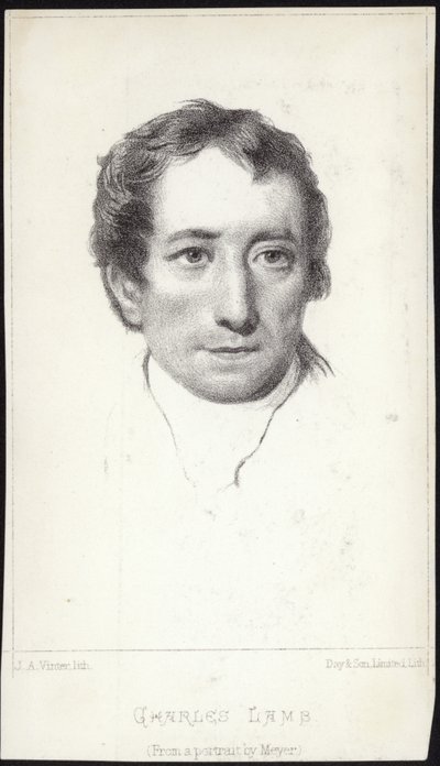 Retrato de Charles Lamb de English School