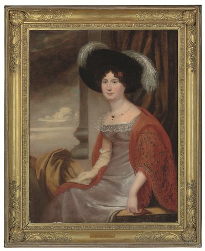 Retrato de Charlotte Yeates, Lady Lopes (m. 1833) (óleo sobre lienzo) de English School