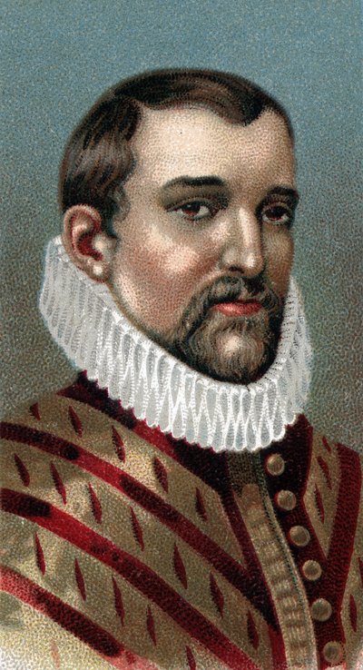 Retrato de Cristóbal Colón (Cristóbal Colón, Cristoforo Colombo, Cristóbal Colón) (1451-1506) - De la serie 