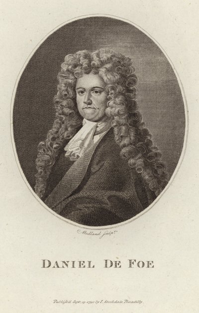 Retrato de Daniel Defoe de English School