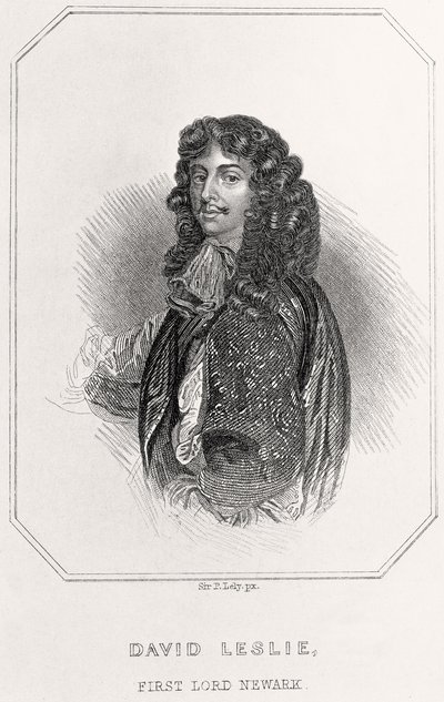 Retrato de David Leslie, 1er Lord de Newark, 1835 de English School