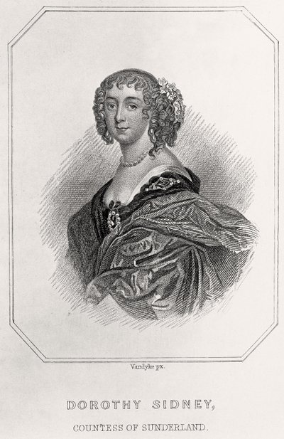 Retrato de Dorothy Sidney, Condesa de Sunderland, 1835 de English School