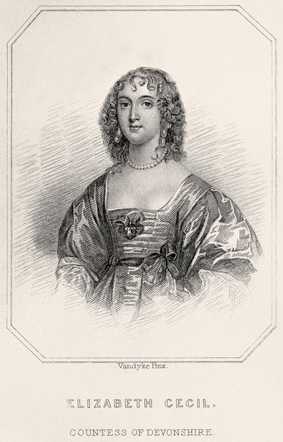 Retrato de Elizabeth Cecil, Condesa de Devonshire de English School