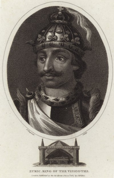 Retrato de Eurico, Rey de los Visigodos de English School
