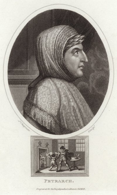 Retrato de Francesco Petrarca de English School