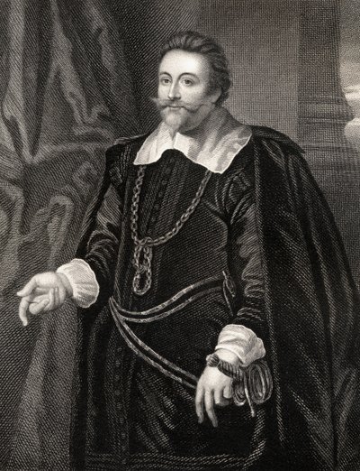 Retrato de Francis Cottington, de Retratos Británicos de Lodge, 1823 de English School