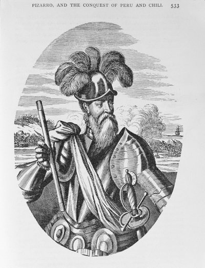 Retrato de Francisco Pizarro (c.1475-1541) de 