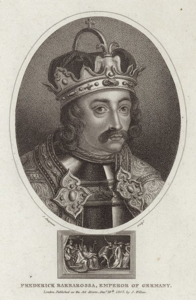 Retrato de Federico Barbarroja de English School