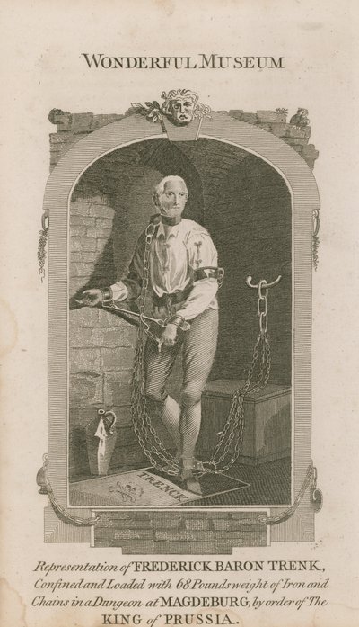 Retrato de Frederick Baron Trenk de English School