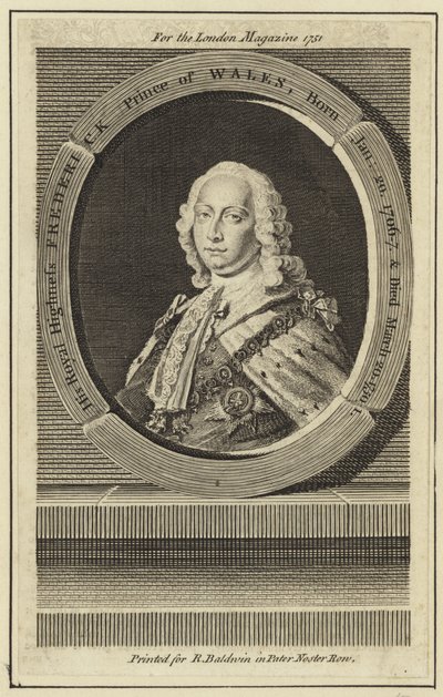 Retrato de Frederick, Príncipe de Gales de English School
