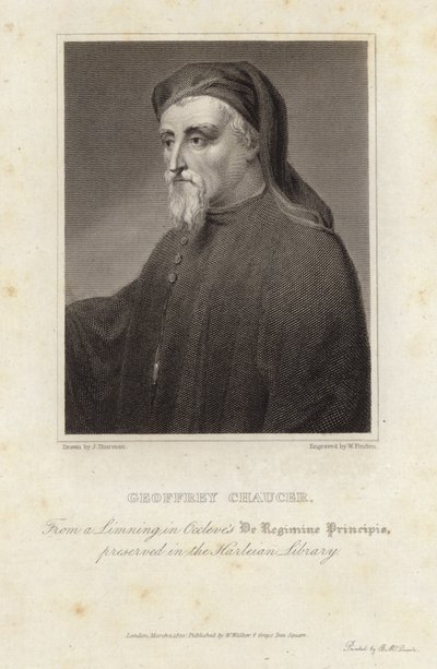 Retrato de Geoffrey Chaucer de English School