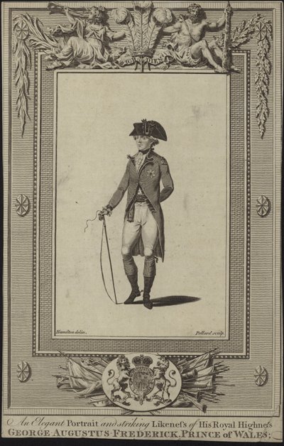 Retrato de George Augustus Frederick, Príncipe de Gales de English School