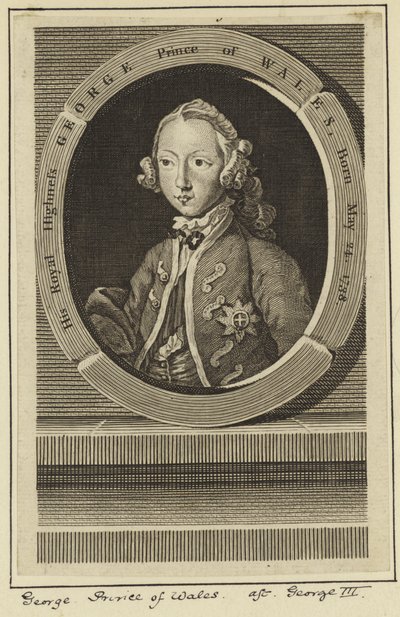 Retrato de George, Príncipe de Gales de English School