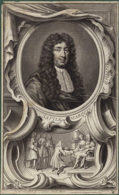 Retrato de George Savile, Marqués de Halifax de English School