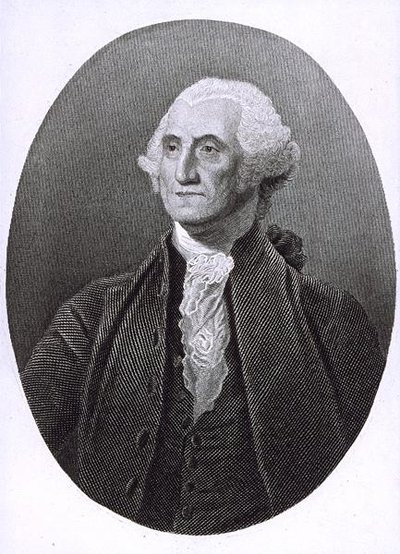 Retrato de George Washington (1732-1799) (grabado) de English School