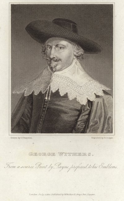 Retrato de George Wither de English School