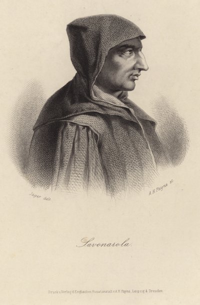 Retrato de Girolamo Savonarola de English School