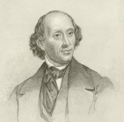 Retrato de Hans Christian Andersen de English School