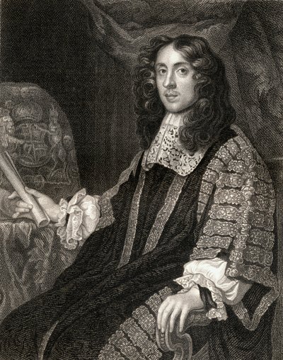 Retrato de Heneage Finch (1621-82), de Retratos Británicos de Lodge, 1823 de English School