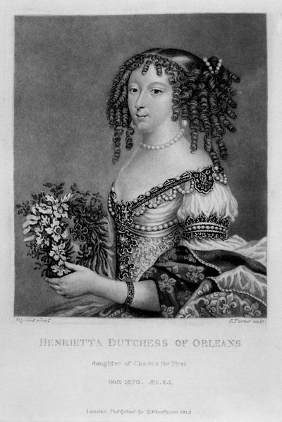Retrato de Henrietta Anne, Duquesa de Orleans, de 