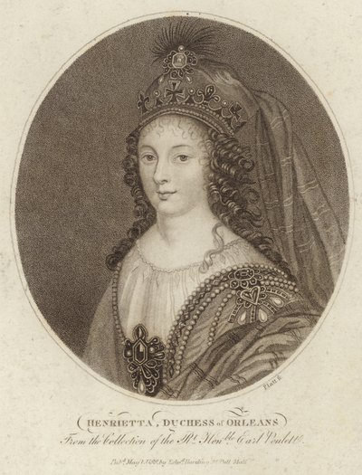 Retrato de Henrietta, Duquesa de Orleans de English School