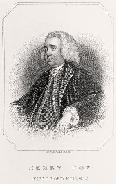 Retrato de Henry Fox, Primer Lord Holland de English School