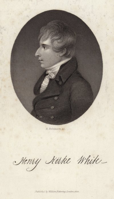 Retrato de Henry Kirke White de English School