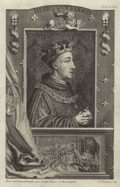 Retrato de Enrique V de Inglaterra de English School