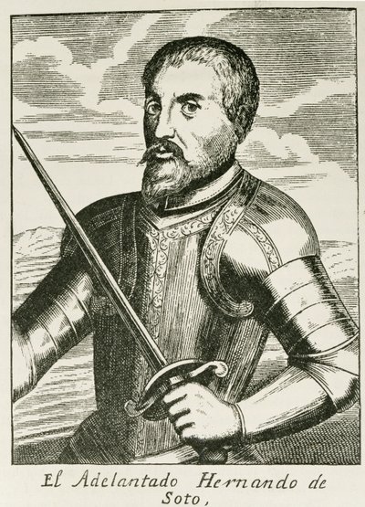 Retrato de Hernando de Soto (c.1496-1542) de 