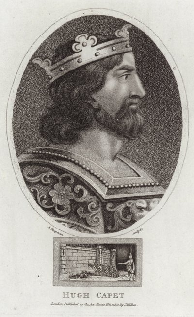 Retrato de Hugo Capeto de English School