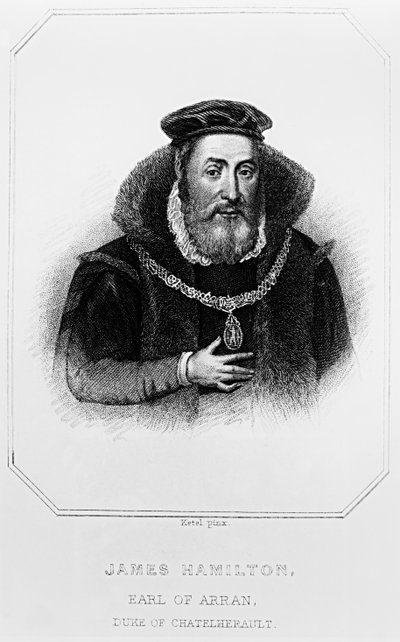 Retrato de James Hamilton (1517-1575) 2º Conde de Arran, de 