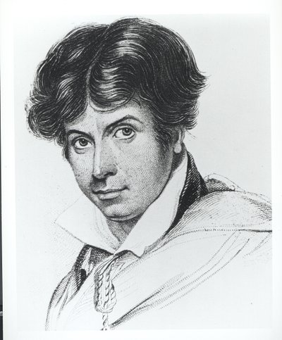 Retrato de James Henry Leigh Hunt de English School