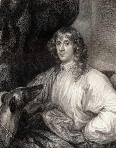 Retrato de James Stuart (1612-55) 1º Duque de Richmond, de Lodges British Portraits, 1823 de English School