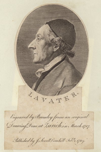 Retrato de Johann Kaspar Lavater de English School