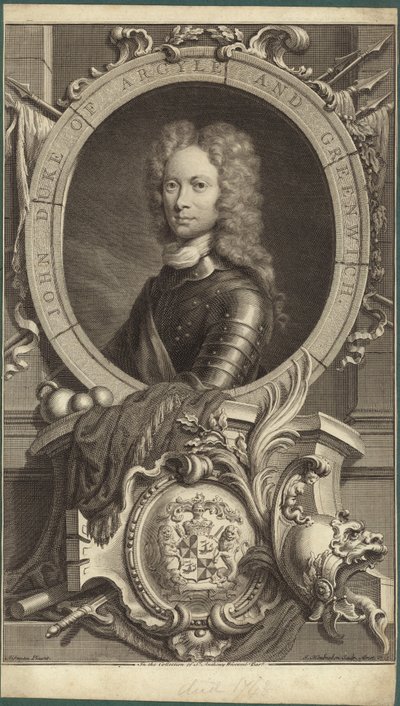 Retrato de John Campbell, Duque de Argyll y Duque de Greenwich de English School