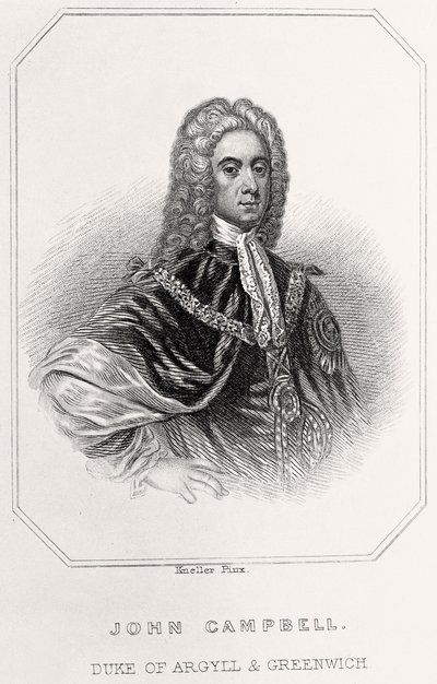 Retrato de John Campbell, Duque de Argyll y Greenwich de English School