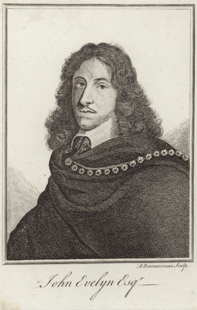 Retrato de John Evelyn de English School