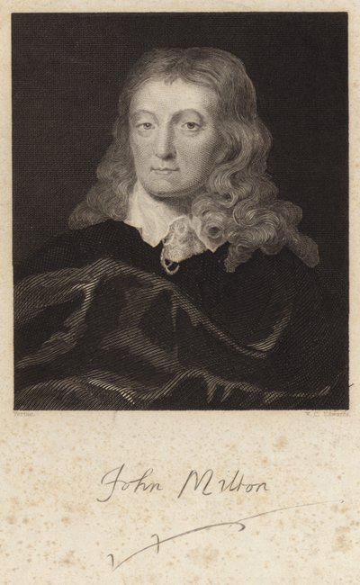 Retrato de John Milton de English School
