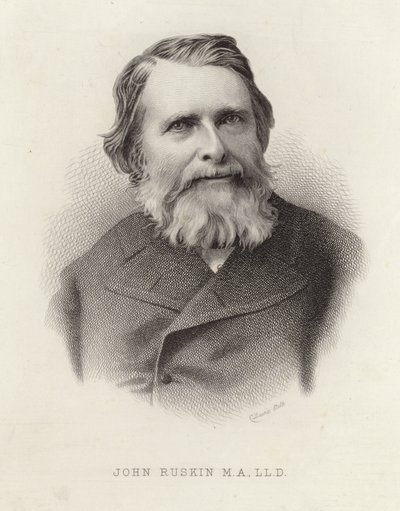 Retrato de John Ruskin de English School