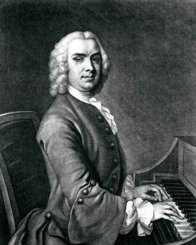 Retrato de John Stanley (1712-86) de English School