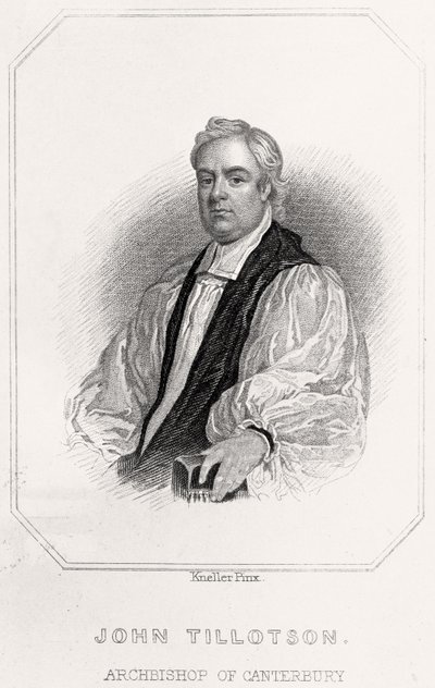 Retrato de John Tillotson, Arzobispo de Canterbury de English School