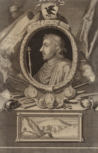 Retrato del Rey Canuto de English School