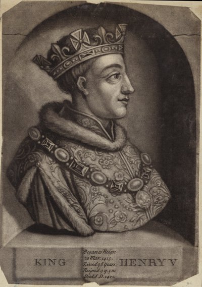 Retrato del Rey Enrique V de Inglaterra de English School
