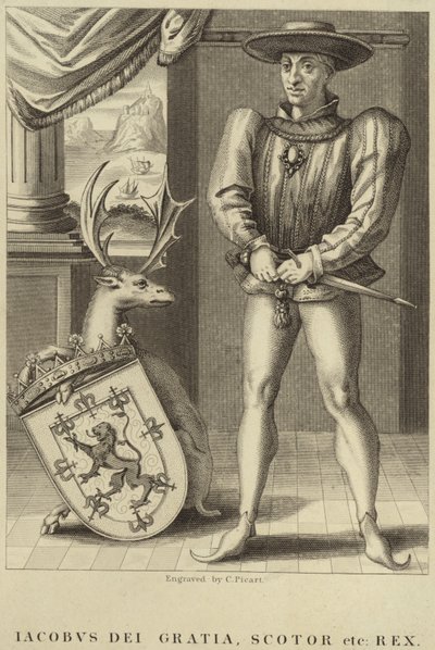 Retrato del Rey Jacobo I de Inglaterra de English School