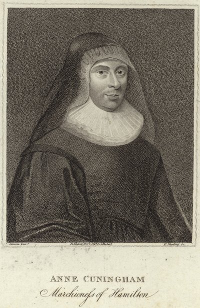 Retrato de Lady Ann Cunningham, Marquesa de Hamilton de English School