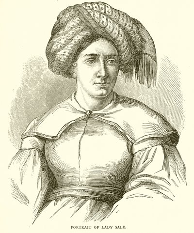 Retrato de Lady Sale de English School