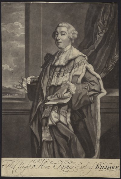 Retrato del Teniente General James FitzGerald de English School