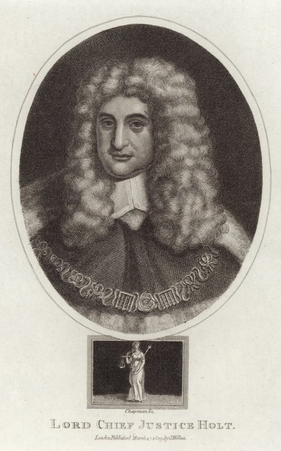 Retrato de Lord Chief Justice Holt de English School