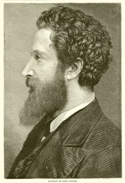 Retrato de Lord Lytton de English School