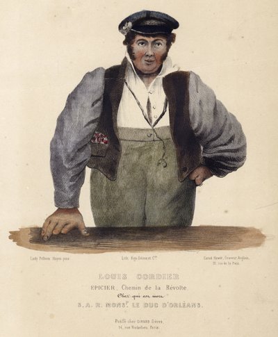 Retrato de Louis Cordier de English School